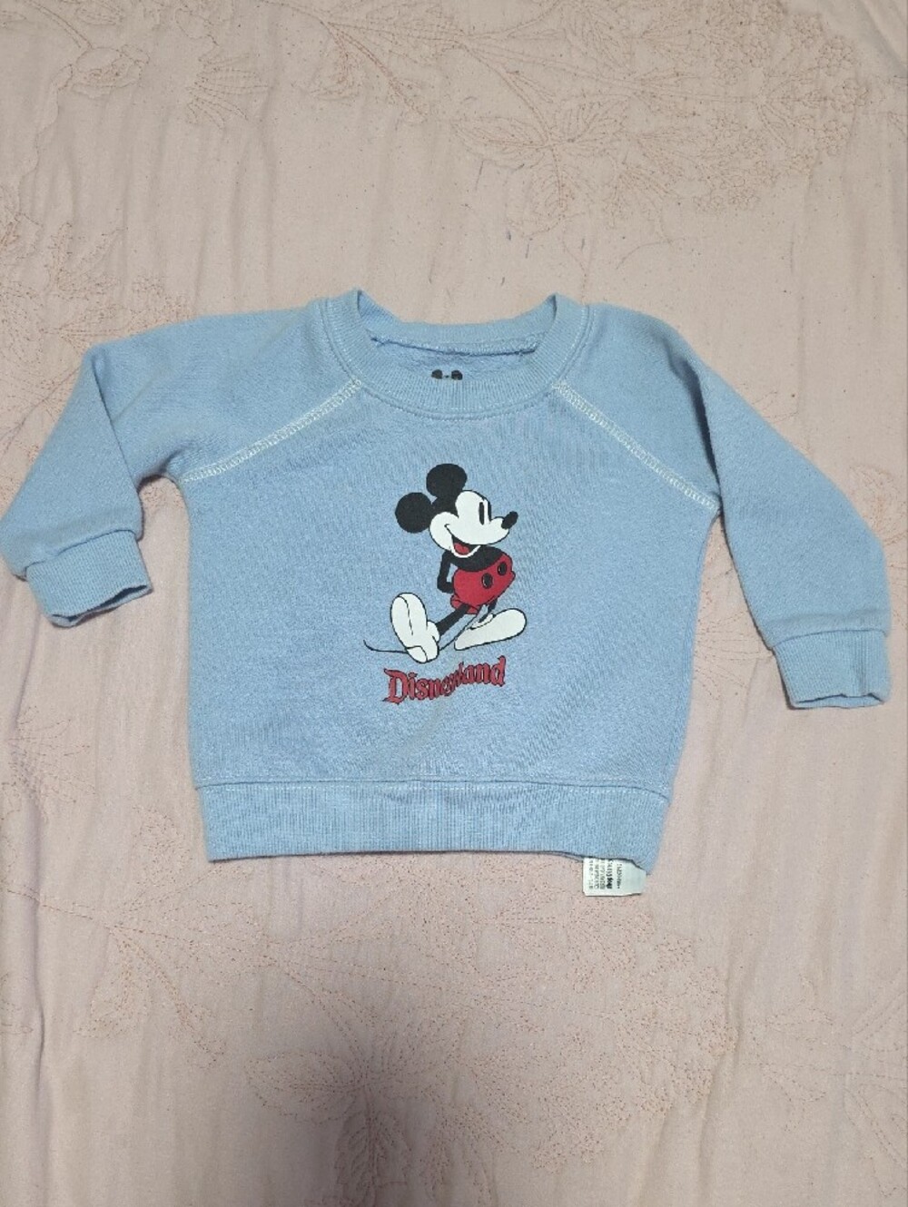 Disney Light Blue Toddler Mickey Sweatshirt